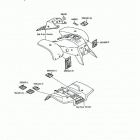 Mojave 250 (KSF250-A9) Наклейки предупреждения