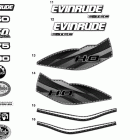 E150DHLIIB Decals - blue