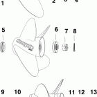 E90DPLIIS Propeller hardware, s-type g / c