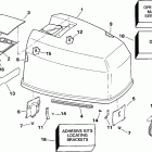 E140TLATF Engine cover - johnson 120-140 models