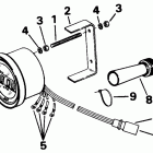 E300PLETS Quartach tachometer - flush mount - digital - plug in