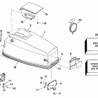 E40RETB Engine cover - johnson 40