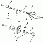 VE50BEETB Ignition switch & cable - 40te, 40ttl