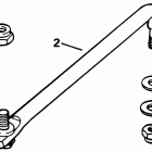 E115TXEND Steering link kit (w / power trim & tilt)