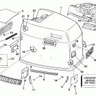 E225PLENR Engine cover - evinrude - 200tx, 200cx, 225t, 225p, 225c