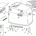 E225PLENR Engine cover - johnson - 200tx, 200cx, 225t, 225p, 225c