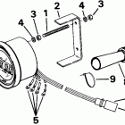 E250CZEND Quartach tachometer - flush mount - digital - plug in