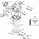 E45RCENM Carburetor - 55 models-20 & 22.5 in. transom early prod.