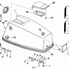 E45WMLENM Engine cover - johnson electric start models
