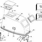 E50JENM Engine cover - evinrude rope start only