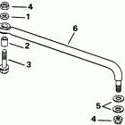E60TLENE Steering link kit (w / o power trim & tilt)