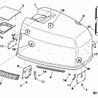 VE120TXEND Engine cover - evinrude 120-140 models