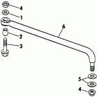 E100STLEIE Steering link kit (w / o power trim & tilt)