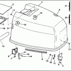 E120TXEIE Engine cover - johnson 120-140 models