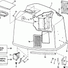 E150TLEIE Engine cover - johnson-175stl / ve175sl only