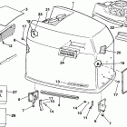 E200STLEID Engine cover - johnson - 200tx, 200cx, 225t, 225p, 225c