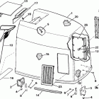 E300CXEIE Engine cover - johnson 300 models