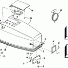 E40TELEIA Engine cover - johnson 50