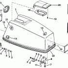 E55RWLEIA Engine cover - johnson electric start models