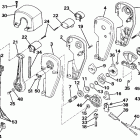 E140TXESE Remote control assembly - binnacle mount, dual lever