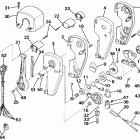 E150TLESB Remote control assembly - binnacle mount, dual lever