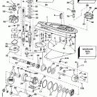 E185ESXESS Gearcase - standard rotation early production