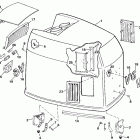 E200CXESM Engine cover - johnson - 200 stl, ve200sl