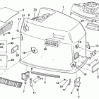 E225TLESS Engine cover - evinrude - 200tx, 200cx, 225t, 225p, 225c