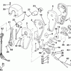 E225TLESS Remote control assembly - binnacle mount, dual lever