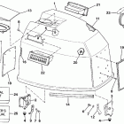 VE150TXESB Engine cover - johnson-150 / 175 only