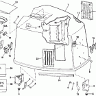 VE150TXESB Engine cover - johnson-175stl / ve175sl only