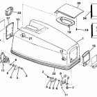 E45RCESR Engine cover - evinrude electric start models