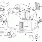 E175STLCEB Engine cover - johnson 175stl only