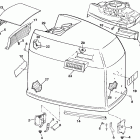 E225PXCED Engine cover - johnson - 200tx, 200cx, 225t, 225p, 225c