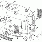 E300CXCEM Engine cover - evinrude 300 models