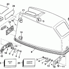 E45WMLE Engine cover - evinrude rope start only
