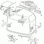 TE200TXCEA Engine cover - evinrude - 185