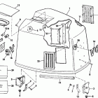 E175TXCCM Engine cover - johnson 175stl only
