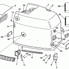 E225CXCCE Engine cover - evinrude - 200tx, 200cx, 225