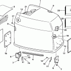 E225CXCCE Engine cover - johnson - 200tx, 200cx, 225