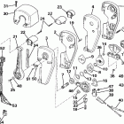 E225CXCCE Remote control assembly - binnacle mount, dual lever