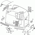 E225TXCCE Engine cover - evinrude - 200stl