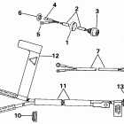 E25RCCA Start switch & cables - tiller electric models