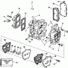 E4RDHLCCS Cylinder, crankcase, & intake manifold
