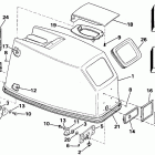 E50BECCS Engine cover - johnson rope start only