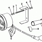 E300TXCDC Quartach tachometer - flush mount - digital - plug in