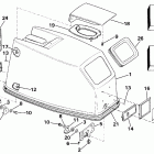 E35ARLCDE Engine cover - johnson rope start only