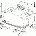 E50TELCDE Engine cover - evinrude rope start only