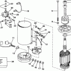 E185TLCOC Electric starter & solenoid american bosch 08142-23-mo30...