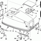 E40RLCOB Engine cover - evinrude electric start models
